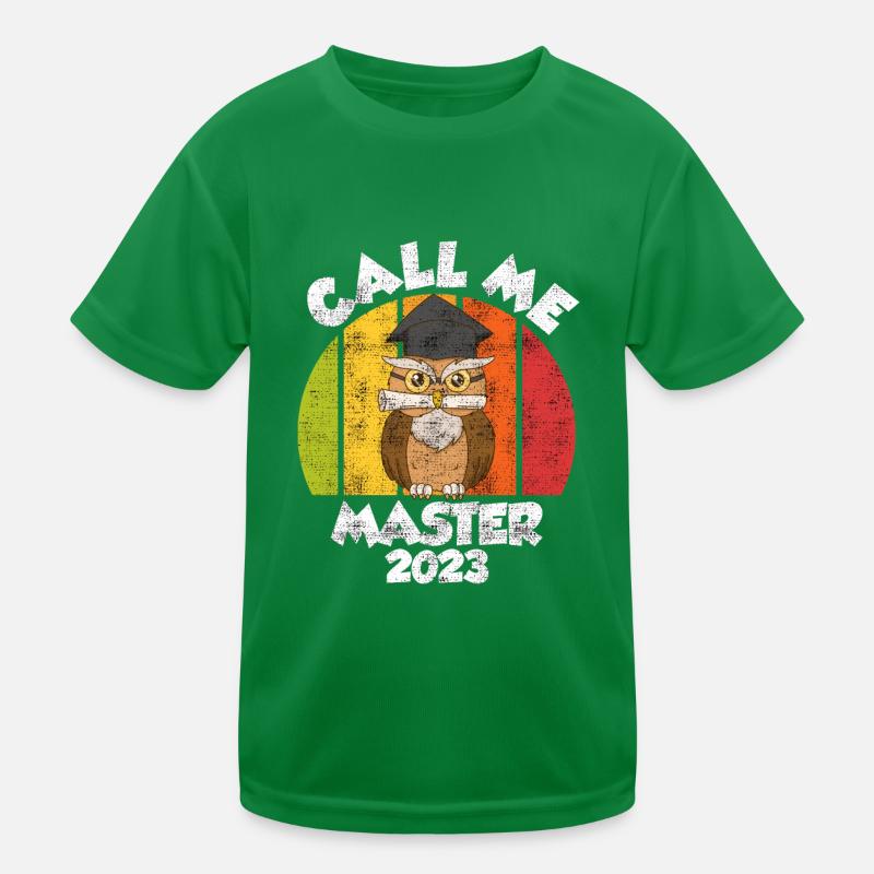 Call me Master 2023 Master Abschluss Kinder Funktions-T-Shirt