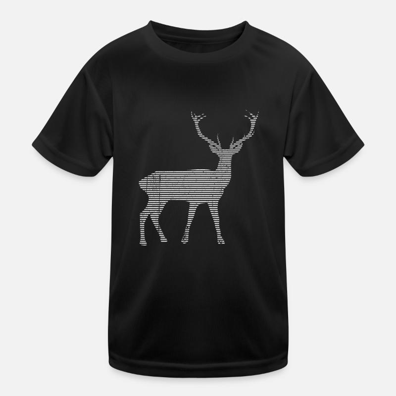 Hirsch Kinder Funktions-T-Shirt