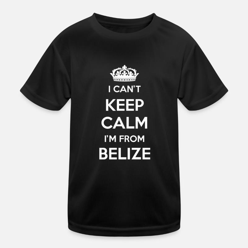 Ich Kann Nicht Ruhig Bleiben, Ich Bin Vor Belize Kinder Funktions-T-Shirt