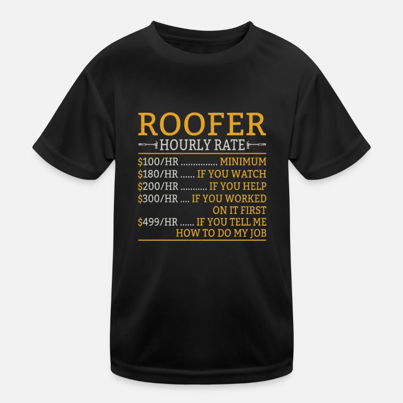 Dachdecker Vater Dachdecker Dachdecker Techniker Kinder Funktions-T-Shirt