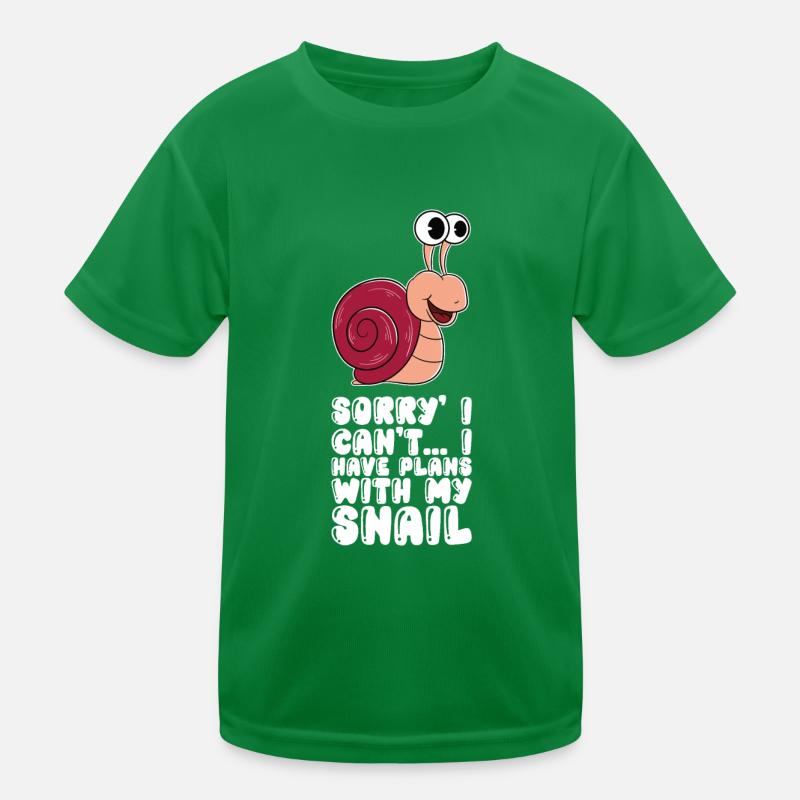 I have plans with my snail Kids Functional T-Shirt