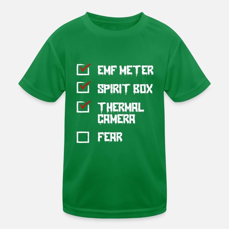 Ghost Hunter, compteur EMF, caméra thermique T-shirt sport Enfant