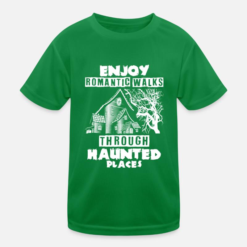 Ghost Hunter, EMF meter, thermal camera Kids Functional T-Shirt