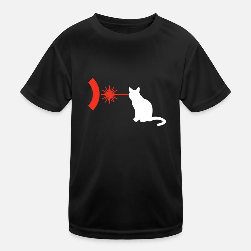 Chat avec des yeux laser T-shirt sport Enfant