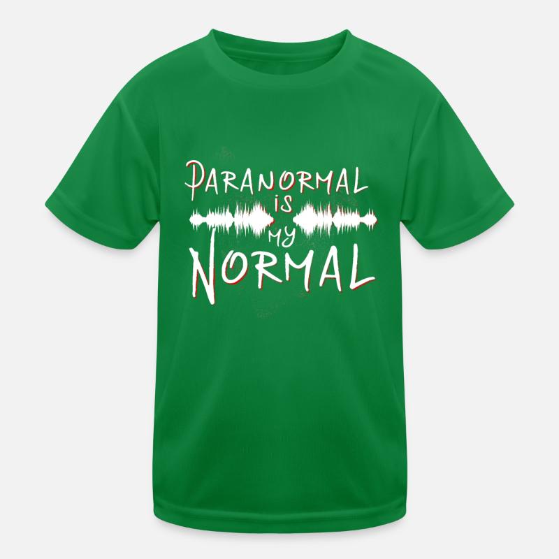 Ghost Hunter, EMF meter, thermal camera Kids Functional T-Shirt