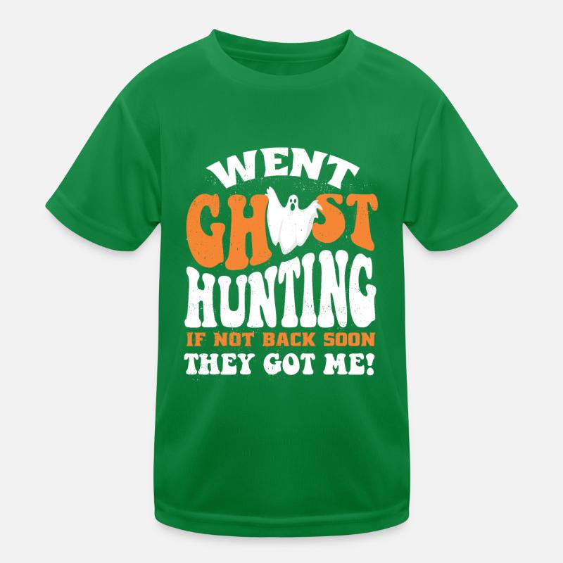 Ghost Hunter, EMF meter, thermal camera Kids Functional T-Shirt