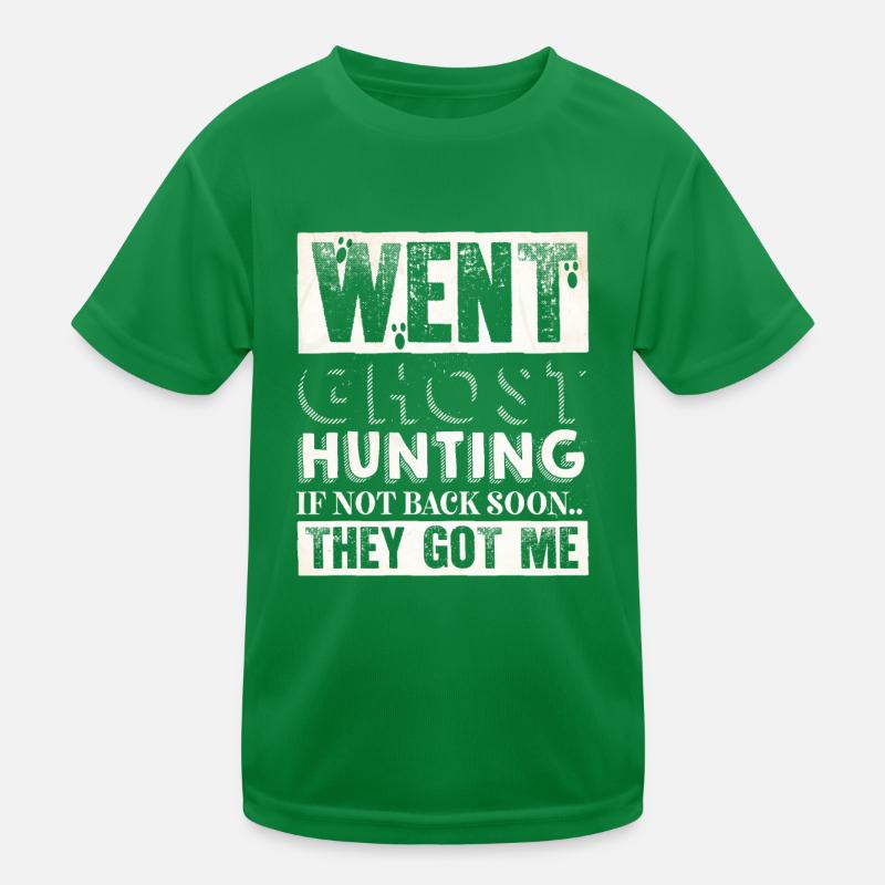 Ghost Hunter, EMF meter, thermal camera Kids Functional T-Shirt