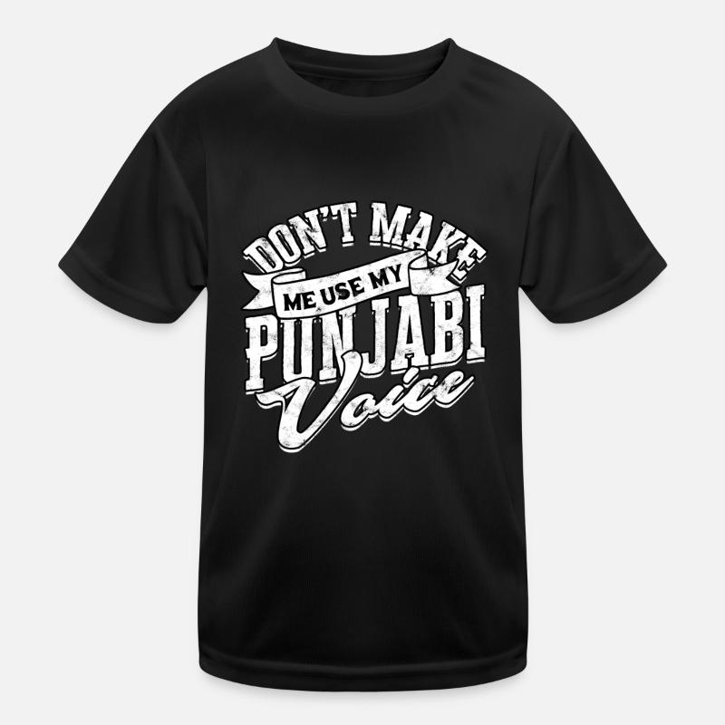 Sikh Indien Sikhisme Alphabet Pendjabi Écriture T-shirt sport Enfant