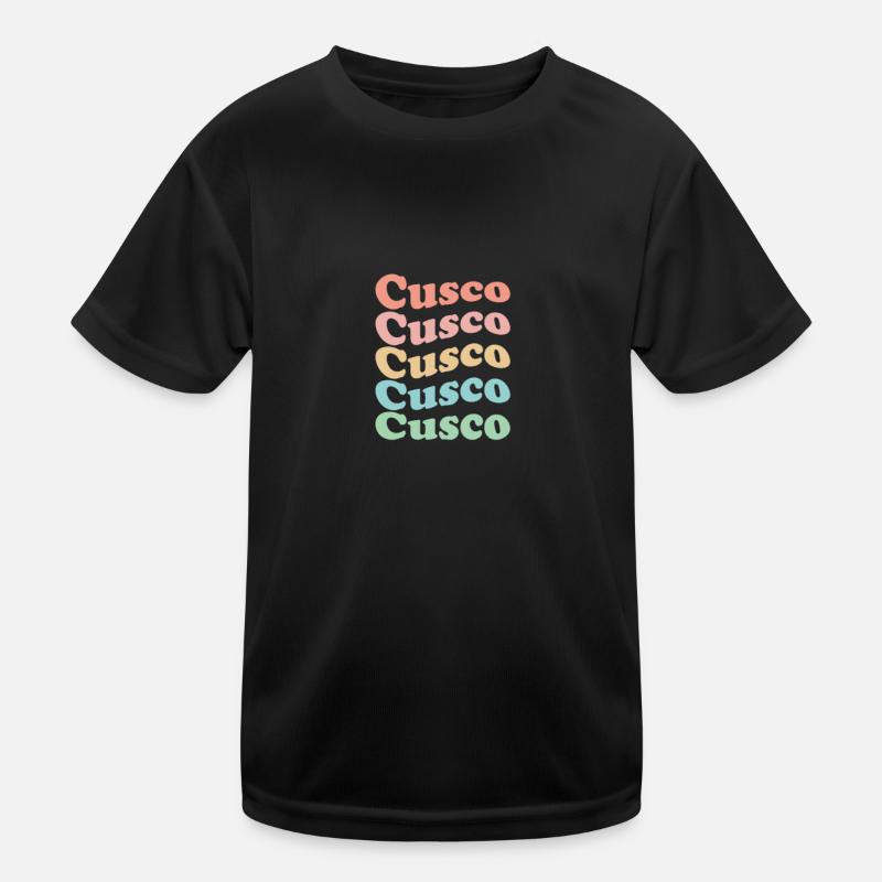 Vintage 70s Hippie Peru City - Retro Cusco T-shirt sport Enfant