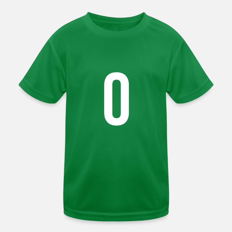 0 Chiffre Lettre Symbole Alphabet Initiale T-shirt sport Enfant