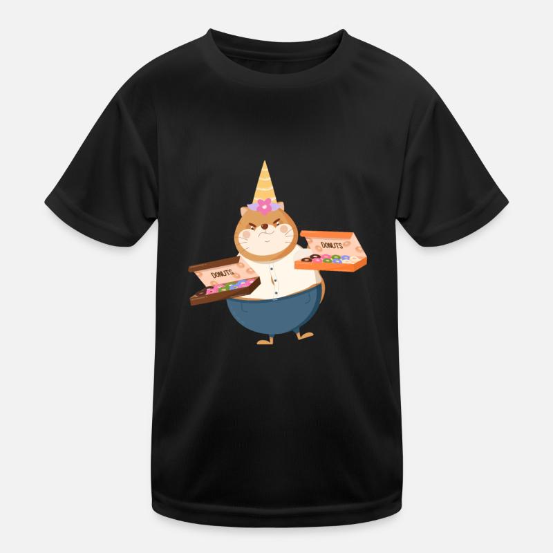 Donut licorne chat T-shirt sport Enfant