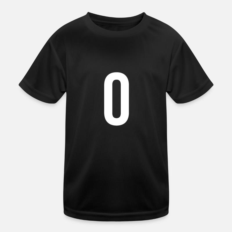 O Lettre Chiffre Symbole Alphabet Initiale T-shirt sport Enfant