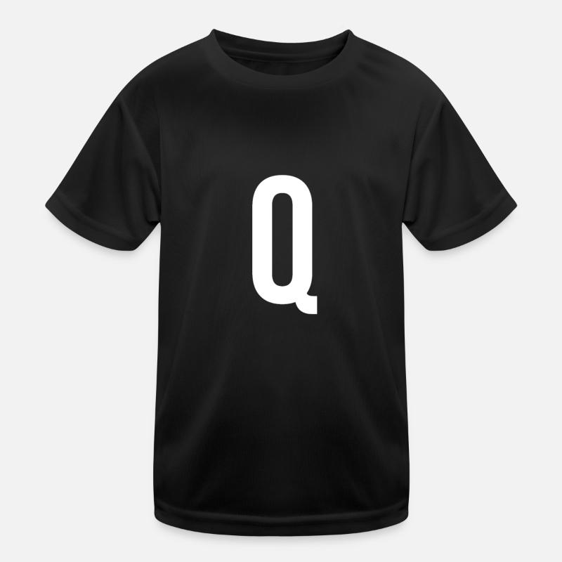 Lettre P Chiffre Symbole Alphabet Initiale T-shirt sport Enfant