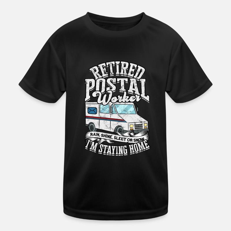 briefträger postbote post geschenk brief paketzust Kinder Funktions-T-Shirt