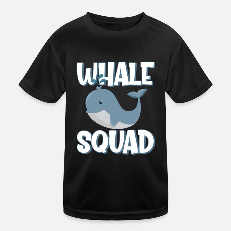 Whale Squad Kinder Funktions-T-Shirt
