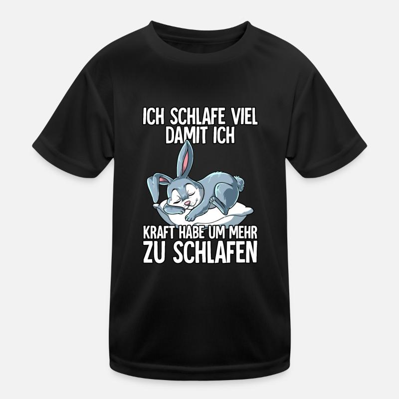Ich Schlafe Hase Kinder Funktions-T-Shirt