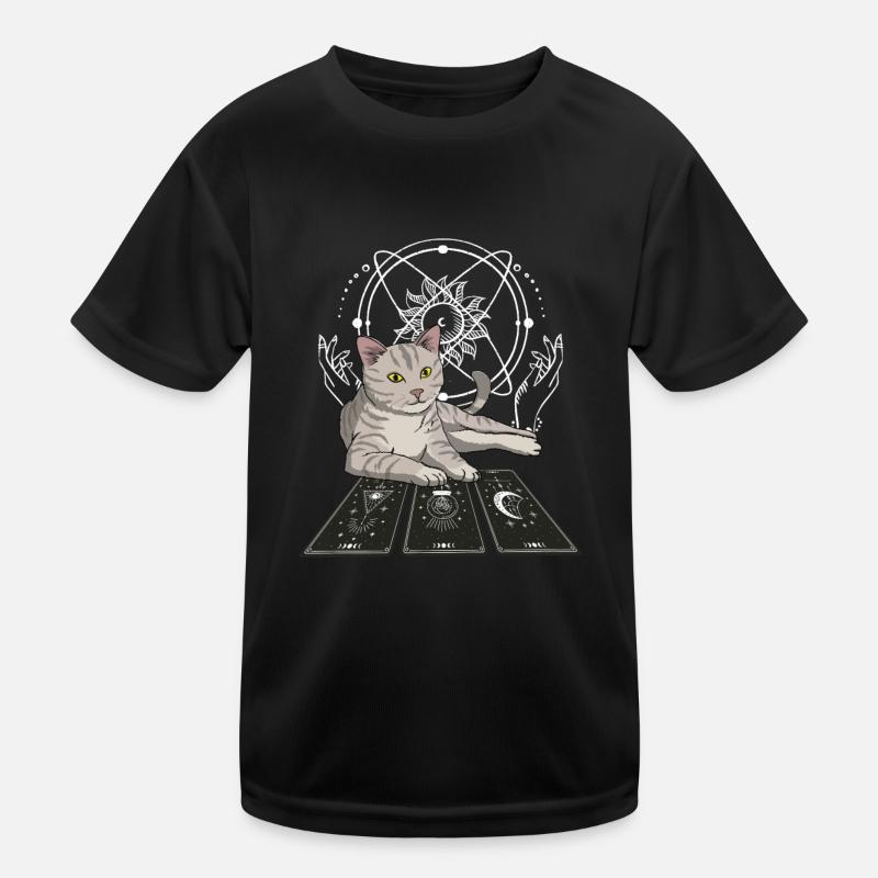 Cat Tarot Card Reader Awesome Tarot Cards Reading Kinder Funktions-T-Shirt