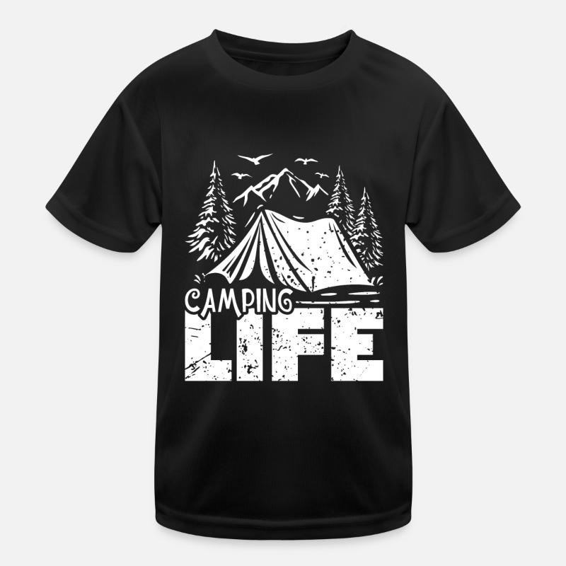 Camping Life Kinder Funktions-T-Shirt