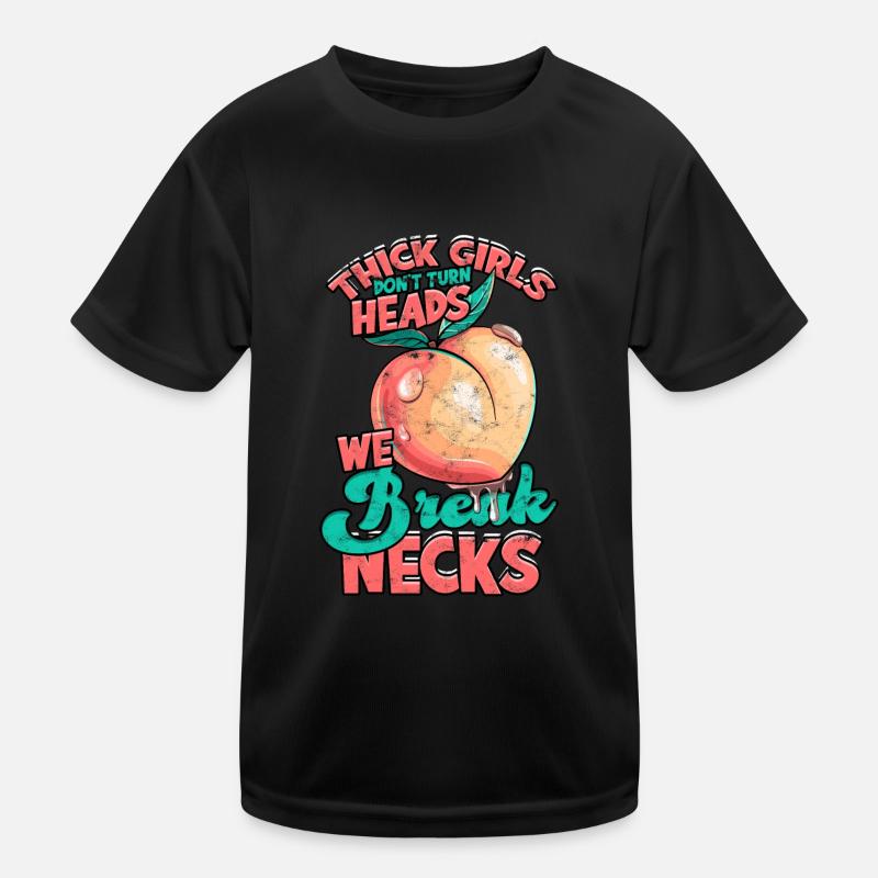 dick dicke oberschenkel thick thighs oberschenkel Kinder Funktions-T-Shirt