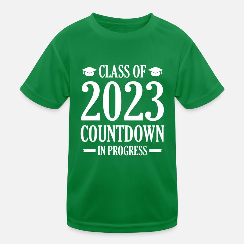 Graduation - Class of 2023 Countdown In Progress Kids Functional T-Shirt