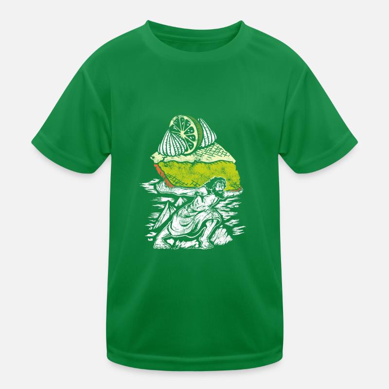 Lustiges Zitronenkuchen Design Kinder Funktions-T-Shirt