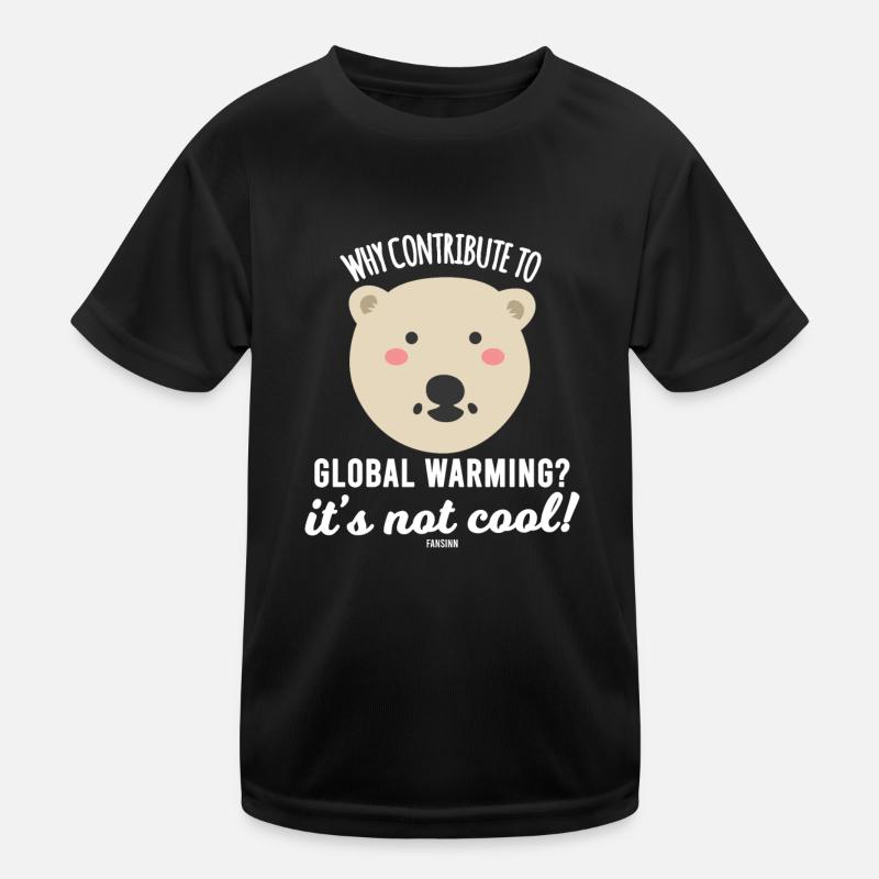Eisbär Klimaschutz Klimawandel Kinder Funktions-T-Shirt
