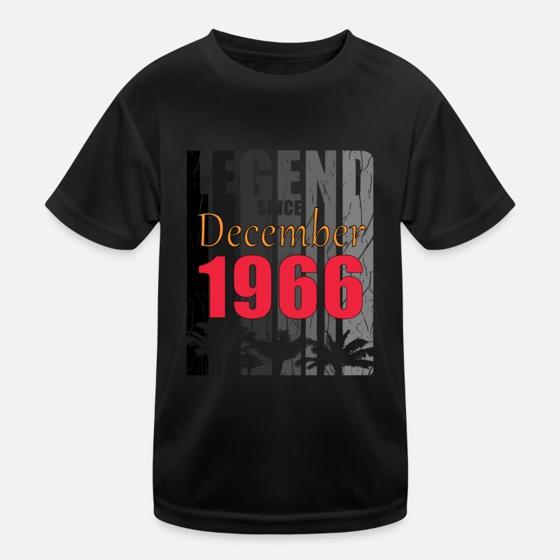 1966 Dezember vintage Geburtstag Kinder Funktions-T-Shirt