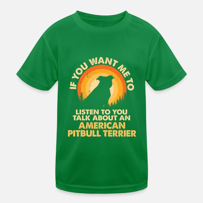 Sprechen Sie Über Hunde Pit Bull Terrier Kinder Funktions-T-Shirt