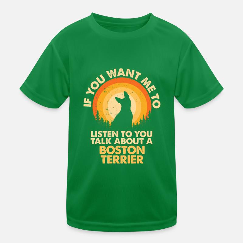 Sprechen Sie Über Hund Boston Terrier Kinder Funktions-T-Shirt