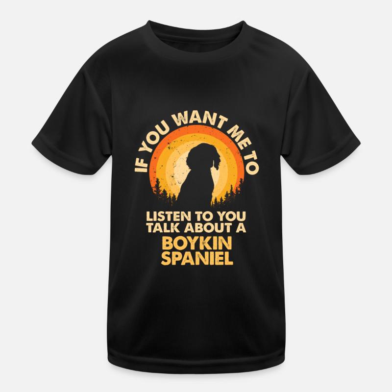 Sprechen Sie Über Den Hund Boykin Spaniel Kinder Funktions-T-Shirt