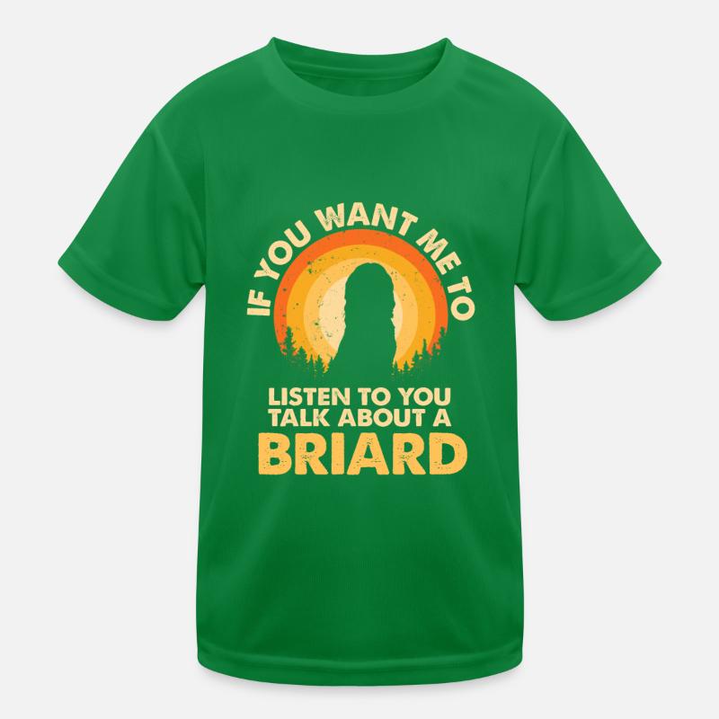 Parlez du chien Briard T-shirt sport Enfant