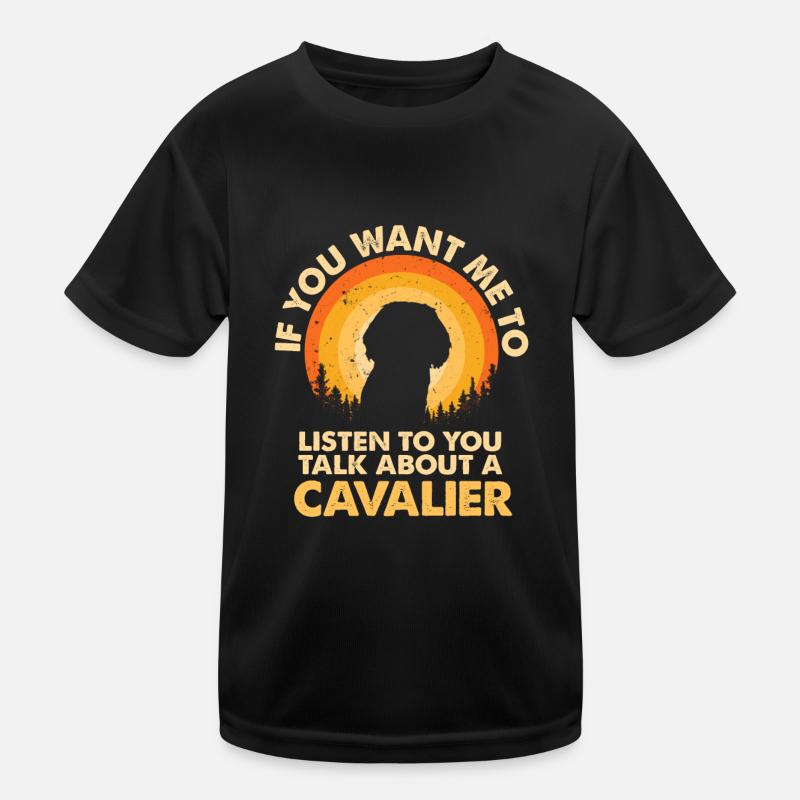 Parlez de chien cavalier T-shirt sport Enfant