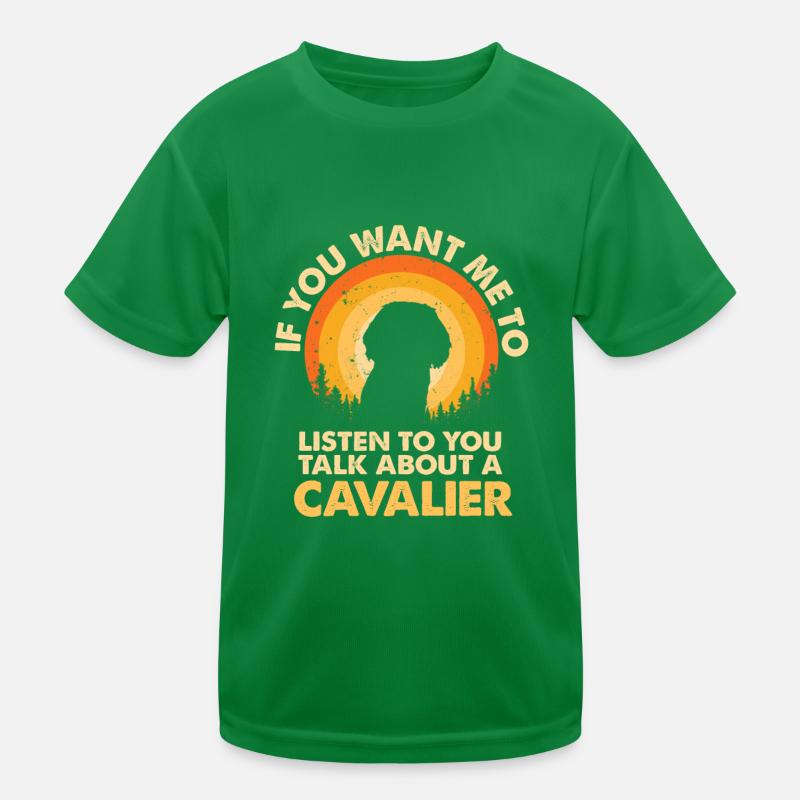 Talk about dog cavalier Kids Functional T-Shirt