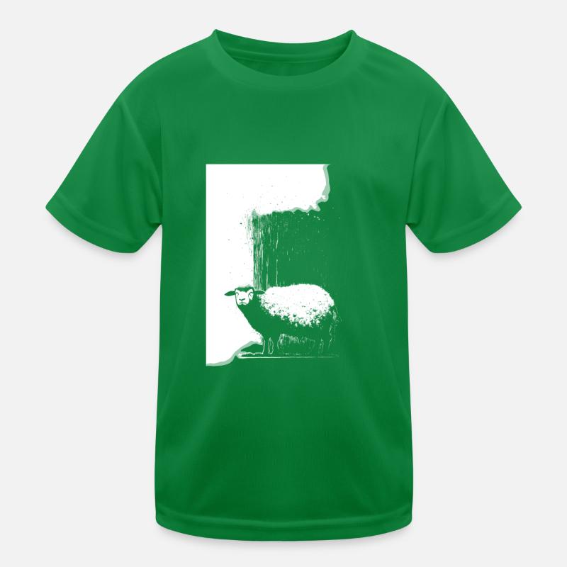 Sheep stencil Art.-nr Kids Functional T-Shirt