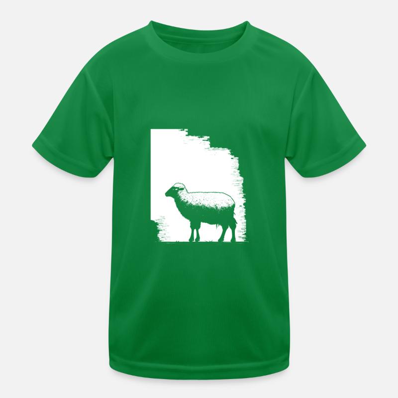 Sheep stencil Art.-nr Kids Functional T-Shirt