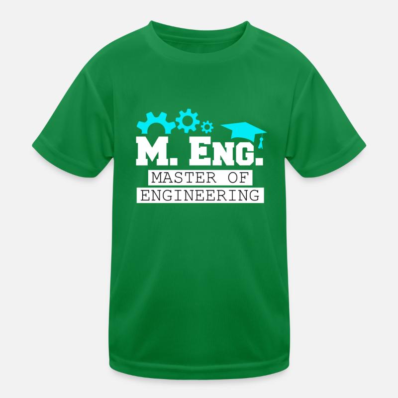 Ich bin Master of Engineering Master Abschluss Kinder Funktions-T-Shirt
