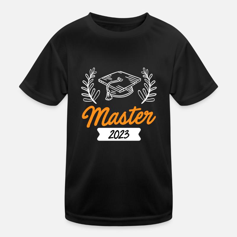 Master 2023 Masterstudium Studium Master Abschluss - Kinder Funktions-T-Shirt - Schwarz
