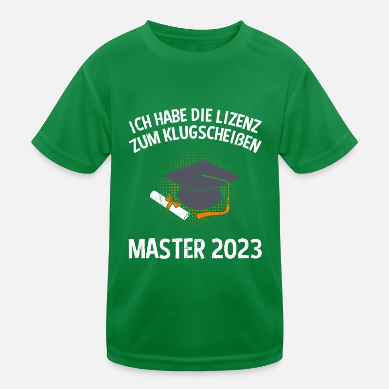 Lizenz zum Klugscheißen 2023 Master Abschluss Kinder Funktions-T-Shirt