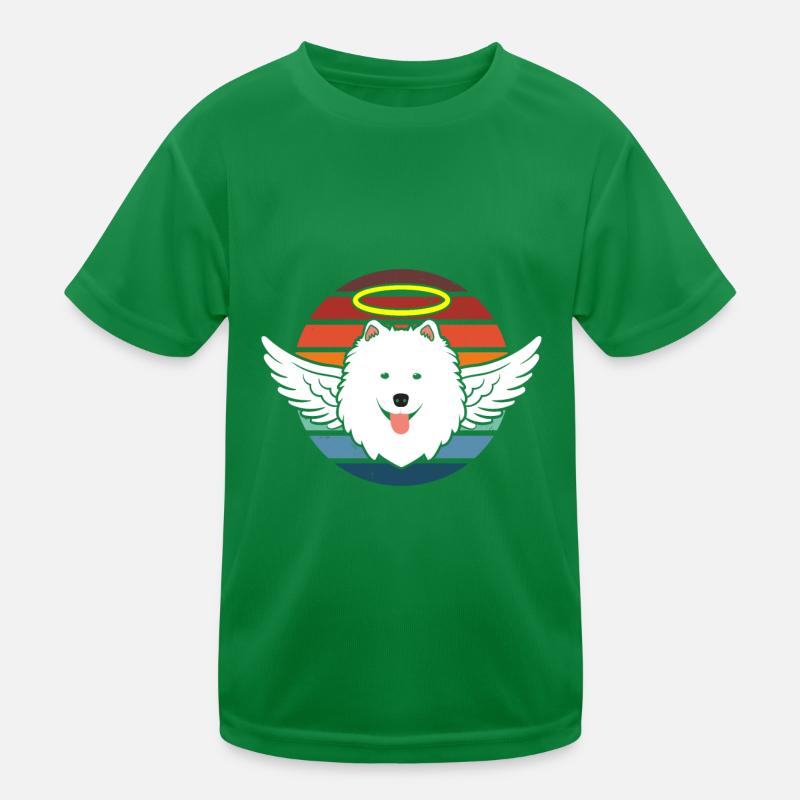 Engelshund Retro Kinder Funktions-T-Shirt