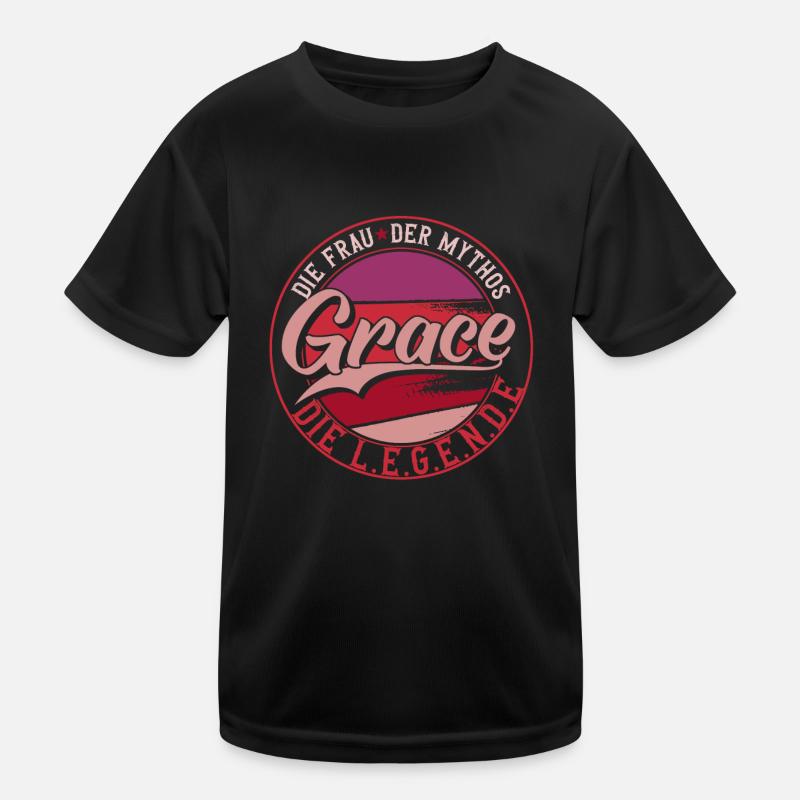 Die frau der Mythos die Legende Grace Kinder Funktions-T-Shirt