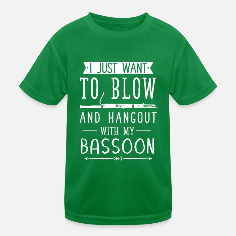 Fassoon, hautbois, clarinette, professeur de musique T-shirt sport Enfant