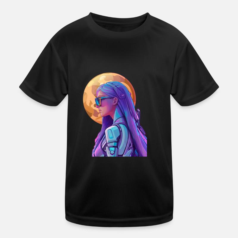 Space Fighter 3 - Kids Functional T-Shirt - black