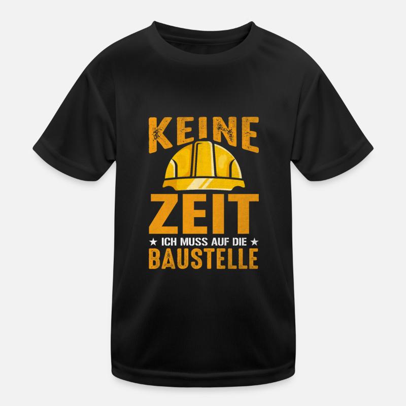 Bauleiter Bauarbeiter Arbeit Geschenk Kinder Funktions-T-Shirt
