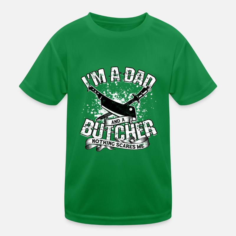 Ich Bin Ein Vater Metzger Fleischschneider Chef Kinder Funktions-T-Shirt