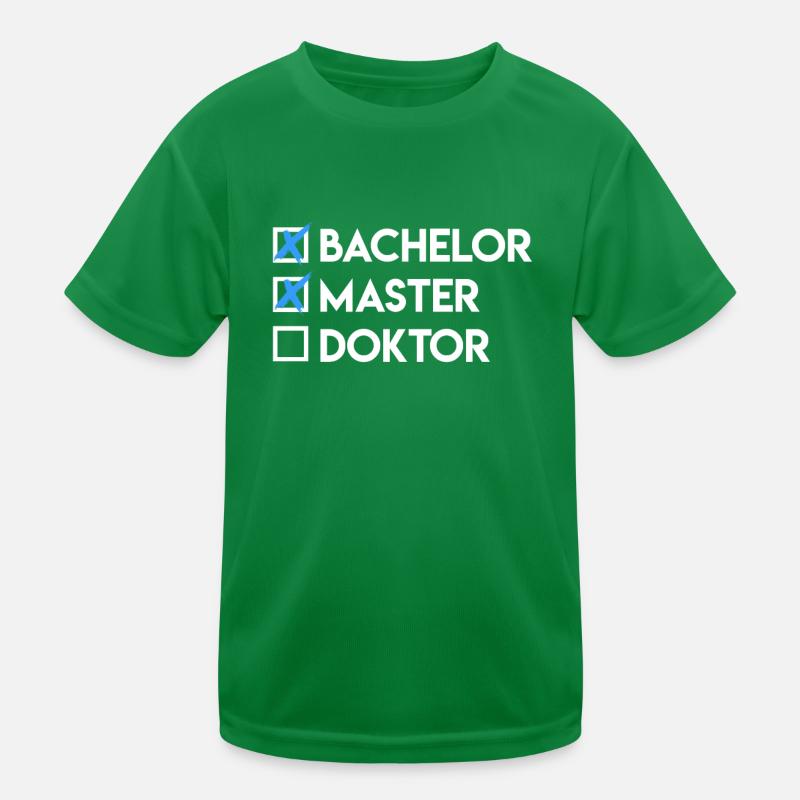 Checklist Bachelor Master Doctoral Degree Kids Functional T-Shirt