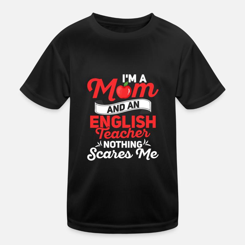 Je suis une maman et une grammaire de professeur d’anglais T-shirt sport Enfant
