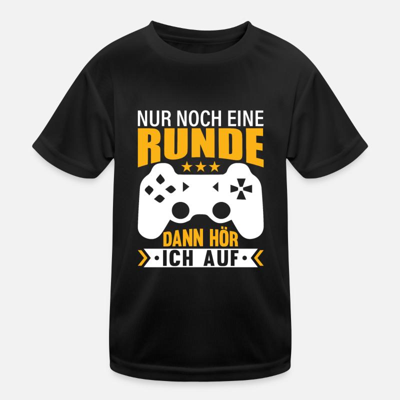 Nur noch eine Runde, dann höre ich auf Kinder Funktions-T-Shirt