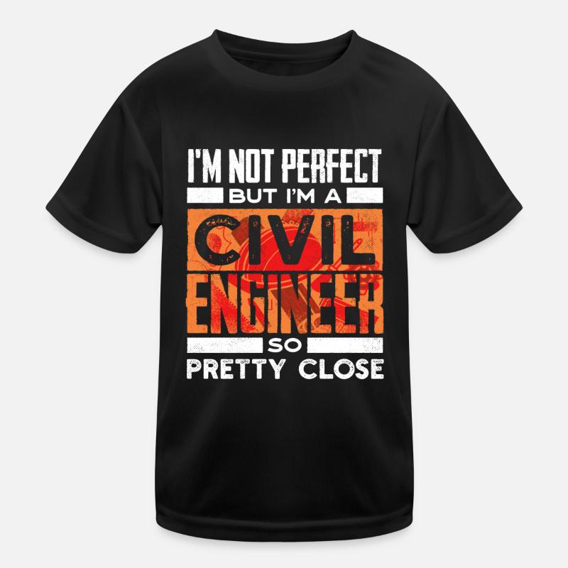Civil engineer Kids Functional T-Shirt