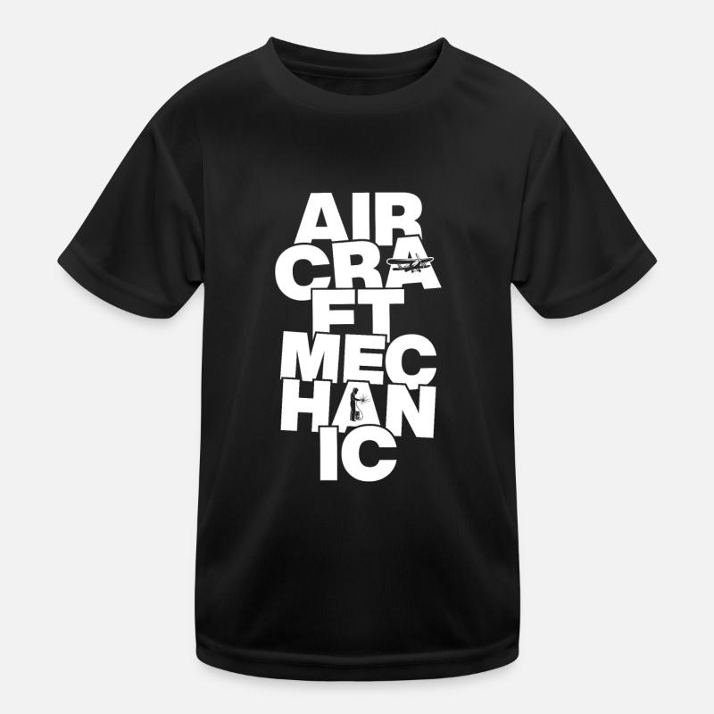 Profession Work - Aircraft mechanic Kids Functional T-Shirt