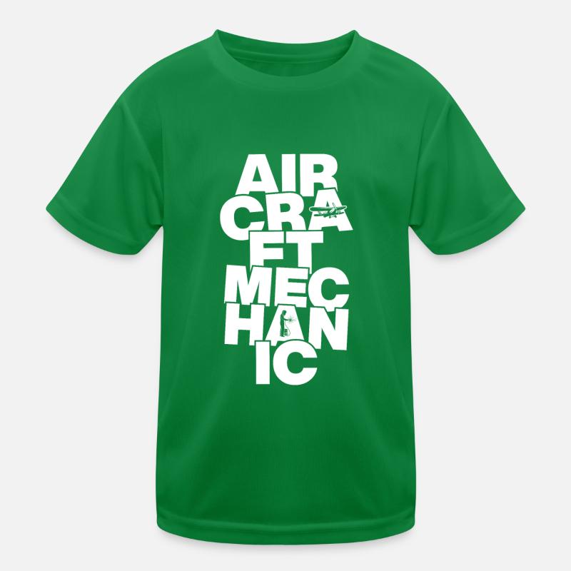Beruf Arbeit - Flugzeugmechaniker Kinder Funktions-T-Shirt
